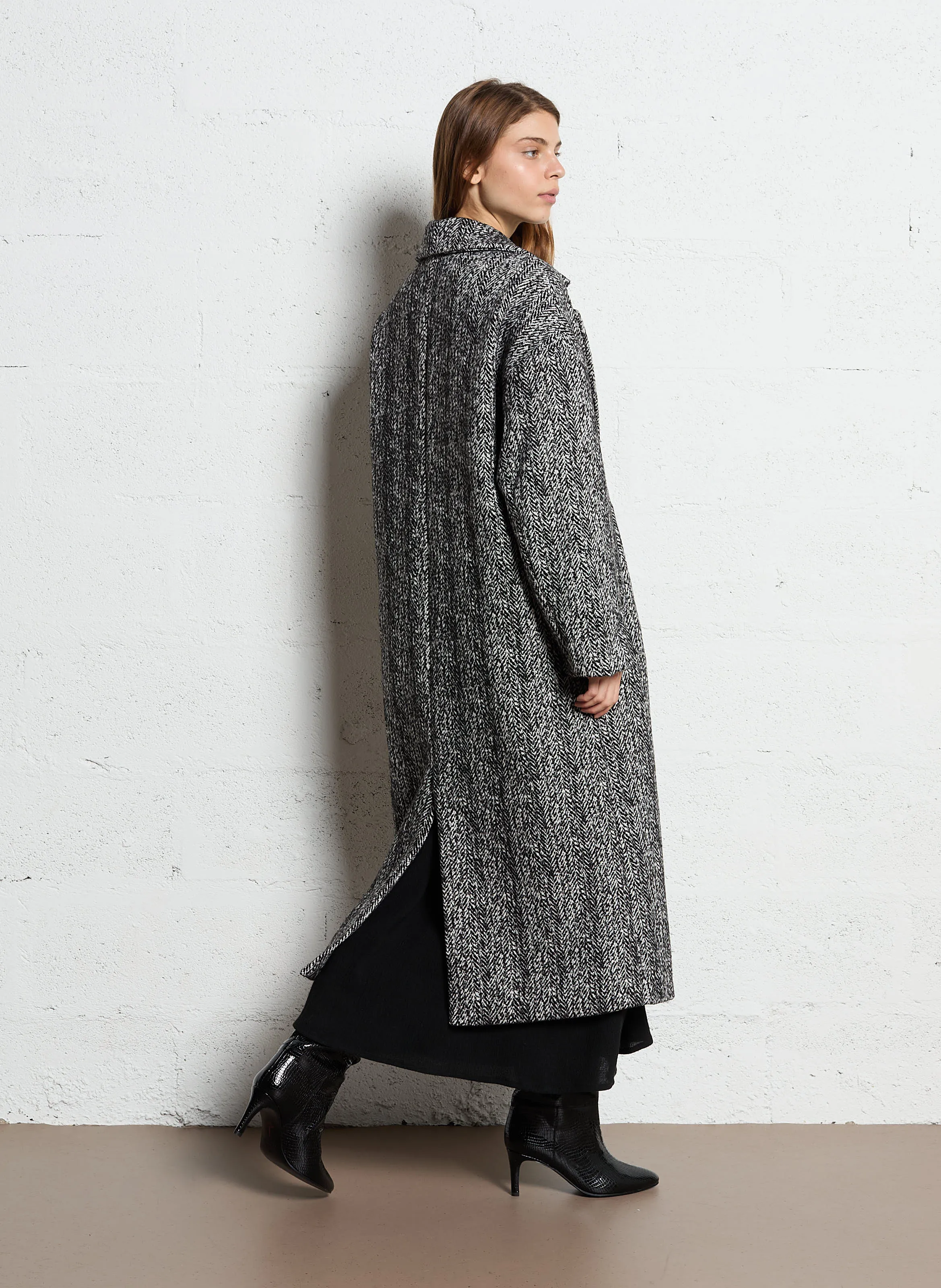  THE KORNER   Cappotto collo tailleur | Nero