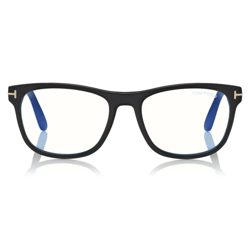 Tom Ford - Blue Block Square Glasses - Occhiali da Vista Quadrati - Nero - FT5662-B - Tom Ford Eyewear