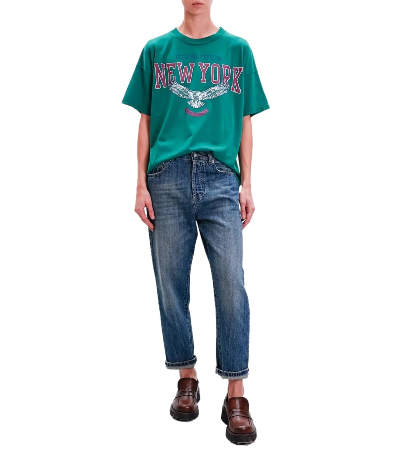Vicolo t-shirt verde donna